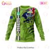 NRL Canberra Raiders Custom Name Number Flag Scratch Sweatshirt