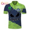 NRL Canberra Raiders Custom Name Number Halloween Polo Shirt V2