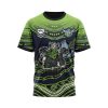 NRL Canberra Raiders Custom Name Number Indigenous Mascot T-Shirt