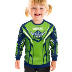 NRL Canberra Raiders Custom Name Number Kids Sweatshirt
