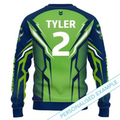 Alternative view of NRL Canberra Raiders Custom Name Number Kids Sweatshirt