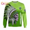 NRL Canberra Raiders Custom Name Number Native Skull Sweatshirt