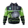 NRL Canberra Raiders Custom Name Number Nature Jersey Pullover Hoodie