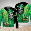 NRL Canberra Raiders Custom Name Number Skull Mascot Sweatshirt