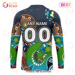 Alternative view of NRL Canberra Raiders Custom Name Number Special Design NAIDOC Sweatshirt