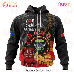 NRL Canberra Raiders Custom Name Number Special Edition NAIDOC Zip Up Hoodie