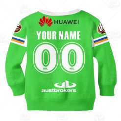 Alternative view of NRL Canberra Raiders Custom Name Number x Bluey Kids Sweatshirt