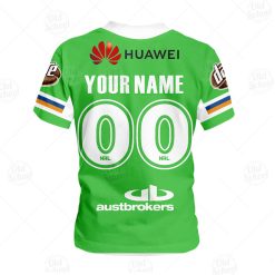 Alternative view of NRL Canberra Raiders Custom Name Number x Bluey Kids T-Shirt