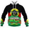 NRL Canberra Raiders Dinky Di Lover Aboriginal Flag x Indigenous Pullover Hoodie