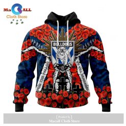 NRL Canterbury-Bankstown Bulldogs 2023 ANZAC Day Jersey Pullover Hoodie