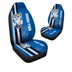 Alternative view of NRL Canterbury-Bankstown Bulldogs Blue Car Seat Covers
