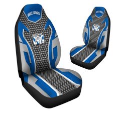 Alternative view of NRL Canterbury-Bankstown Bulldogs Blue Gray Car Seat Covers