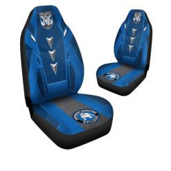 Alternative view of NRL Canterbury-Bankstown Bulldogs Blue Special Car Seat Covers V2