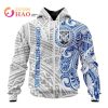 NRL Canterbury-Bankstown Bulldogs Custom Name Indigenous Zip Up Hoodie