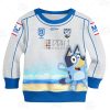 NRL Canterbury-Bankstown Bulldogs Custom Name Number 2020 x Bluey Jersey Kids Sweatshirt