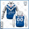 NRL Canterbury-Bankstown Bulldogs Custom Name Number 2022 Away Jersey Pullover Hoodie