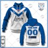 NRL Canterbury-Bankstown Bulldogs Custom Name Number 2022 Home Jersey Pullover Hoodie