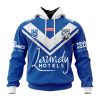NRL Canterbury-Bankstown Bulldogs Custom Name Number 2023 Away Jersey Pullover Hoodie