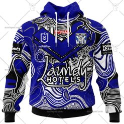 NRL Canterbury-Bankstown Bulldogs Custom Name Number 2023 Indigenous Jersey Pullover Hoodie