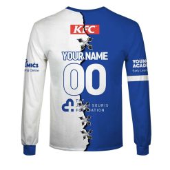 Alternative view of NRL Canterbury-Bankstown Bulldogs Custom Name Number 2023 Mix Jersey V2 Sweatshirt