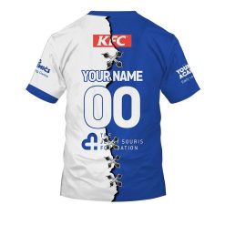 Alternative view of NRL Canterbury-Bankstown Bulldogs Custom Name Number 2023 Mix Jersey V2 T-Shirt