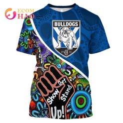NRL Canterbury-Bankstown Bulldogs Custom Name Number Indigenous NAIDOC Week T-Shirt