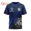 NRL Canterbury-Bankstown Bulldogs Custom Name Number Polynesian T-Shirt