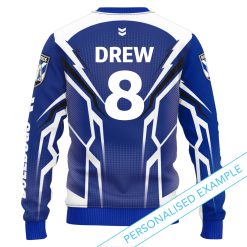 NRL Canterbury-Bankstown Bulldogs Custom Name Number 'Ranger' Kids Sweatshirt - Image 2