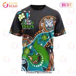 NRL Canterbury-Bankstown Bulldogs Custom Name Number Special Design NAIDOC T-Shirt