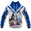 NRL Canterbury-Bankstown Bulldogs Custom Name Number x The Simpsons 2020 Halloween Zip Up Hoodie