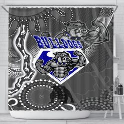 NRL Canterbury-Bankstown Bulldogs Mascot Shower Curtain
