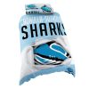 NRL Cronulla-Sutherland Sharks Big Logo Scratch Doona Cover
