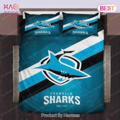 NRL Cronulla-Sutherland Sharks Blue Black Doona Cover V10