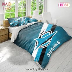 Alternative view of NRL Cronulla-Sutherland Sharks Blue Black Doona Cover V10