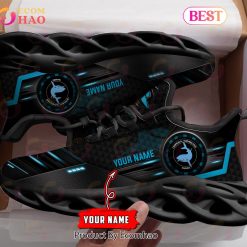Alternative view of NRL Cronulla-Sutherland Sharks Custom Name New Hot 2023 Max Soul Shoes V1