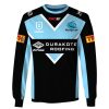 NRL Cronulla-Sutherland Sharks Custom Name Number 2019 Away Jersey Sweatshirt