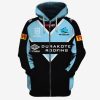 NRL Cronulla-Sutherland Sharks Custom Name Number 2019 Away Jersey Zip Up Hoodie