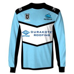 NRL Cronulla-Sutherland Sharks Custom Name Number 2019 Home Jersey Sweatshirt