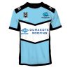 NRL Cronulla-Sutherland Sharks Custom Name Number 2019 Home Jersey T-Shirt