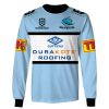 NRL Cronulla-Sutherland Sharks Custom Name Number 2020 Home Jersey Sweatshirt