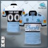 NRL Cronulla-Sutherland Sharks Custom Name Number 2021 Home Jersey Polo Shirt