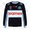 NRL Cronulla-Sutherland Sharks Custom Name Number 2022 Away Jersey Sweatshirt