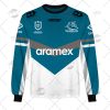 NRL Cronulla-Sutherland Sharks Custom Name Number 2022 Heritage Jersey Sweatshirt