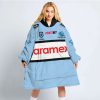 NRL Cronulla-Sutherland Sharks Custom Name Number 2022 Home Jersey Fleece Oodie