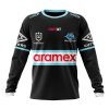 NRL Cronulla-Sutherland Sharks Custom Name Number 2023 Away Jersey Sweatshirt