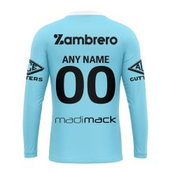 Alternative view of NRL Cronulla-Sutherland Sharks Custom Name Number 2023 Heritage Jersey Sweatshirt