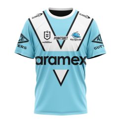 NRL Cronulla-Sutherland Sharks Custom Name Number 2023 Heritage Jersey T-Shirt