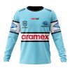 NRL Cronulla-Sutherland Sharks Custom Name Number 2023 Home Jersey Sweatshirt