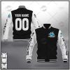NRL Cronulla-Sutherland Sharks Custom Name Number Baseball Jacket
