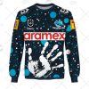 NRL Cronulla-Sutherland Sharks Custom Name Number On Field Indigenous Jersey Sweatshirt